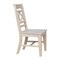 International Concepts Canyon Collection Set of 2 Double X- Back Chairs, Unfinished C-47P - alternate 5